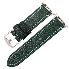Chine CBUW04 Bracelet de montre en cuir véritable spécial pour bracelet Apple Watch fabricant