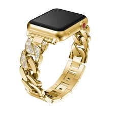 Cina CBWB67 Trendybay Luxury lega cinturino in metallo con cinturino in diamanti per Apple Watch produttore