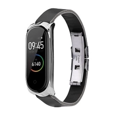 Китай CBXM451 Модный кожаный ремешок для браслета для Xiaomi Mi Band 3/4 производителя