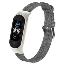 중국 Xiaomi Mi Band 5 스마트 팔찌 용 CBXM515 데님 캔버스 시계 스트랩 제조업체