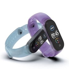 China CBXM539 Translucent TPU Wristband Strap For Xiaomi Mi Band 5 Strap manufacturer