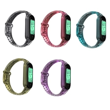 porcelana CBXM572 Cambio de luz transparente TPU TPU TPU Strap para Xiaomi MI Band 6 5 4 3 Pulsera fabricante