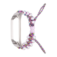 Chine CBXM575 Sangle de nylon tressée perlée à la main pour la bande Xiaomi MI 6 5 4 3 Bracelet Correa fabricant
