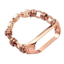 porcelana CBXM576 Pulsera de punk punk Pulsera de acero inoxidable Correa para Xiaomi MI Banda 6 5 4 3 Smart Watch fabricante