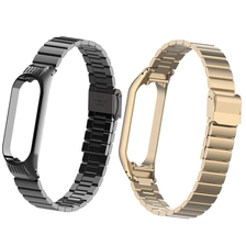 porcelana CBXM601 Venta al por mayor de lujo Sólido Acero inoxidable Correa de metal para Xiaomi MI Banda 6 5 SmartWatch Correa fabricante