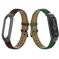 China CBXM7-24 Luxury Watch Leder-Handgelenk Band Ersatzriemen für Xiaomi Mi Band 7 Hersteller