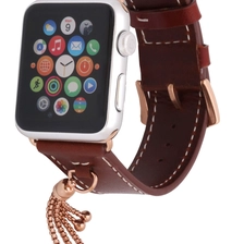 China Elegant Pendant Leather Replacement Watch Strap manufacturer