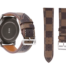 China Fashion Samsung Gear S3 Grid Pattern Leather Band manufacturer