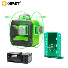 Китай XEAST 12 линий XE-93TG литиевая батарея зеленый лазерный уровень 360 вертикальный и горизонтальный самонивелирующийся поперечный 3D лазерный уровень производителя