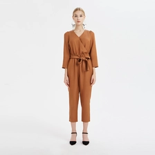 China Belted Jumpsuit with Raglan Sleeves manufacturer