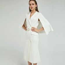 China Elegant Ladies Dress in Cloak Style China Supplier manufacturer