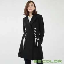 China Lapel Collar with Ribbon Coat China Supplier manufacturer