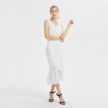 China High-waisted Ruffled Skirt manufacturer