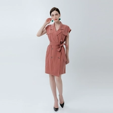 China Ladies Cozy Shirt Dress with Belt manufacturer