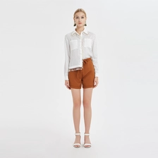 China Ladies Loose Point Blouse With Fringe China ODM manufacturer
