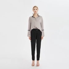 China Ladies Mid-waist Pleated Pants China Factory manufacturer