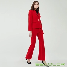 China Ladies Notch Revers Blazer mit Gürtel Hersteller