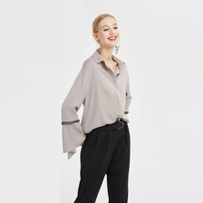 China Satin Shirt with Loose and Irregular Cuffs China ODM manufacturer