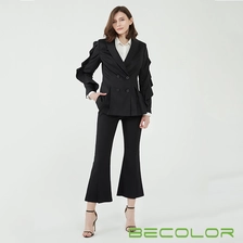 China Slim Ruffled Lady Jacket manufacturer