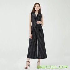 China Stripe Sleeveless Suit Jumpsuit China Factory manufacturer