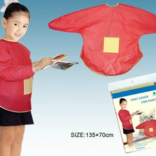 China 135*70cm Children Bib for Painting in Red manufacturer