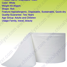 Chine Serviette jetable en coton fabricant