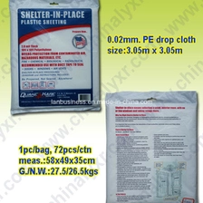 الصين Disposable LDPE Drop Cloth Dust Cover Dust Sheet الصانع