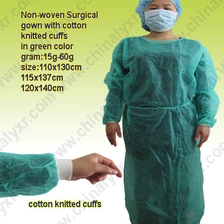 الصين Disposable Nonwoven Isolation Protective Clothing Gowns Elastic and Knitted Cuffs الصانع