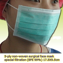 China Disposable PP Nonwoven Face Mask manufacturer