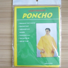 Chine Capuche jaune PEVA Imperméable Avec chaîne fabricant