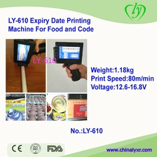 الصين LY-610 آلة انتهاء تاريخ الطباعة للمواد الغذائية والقانون الصانع