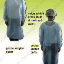 الصين PE Protection Nonwoven Surgical Gown الصانع