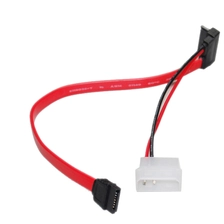 China US067-SU USB 2.0 to 7+6 13Pin Slimline SATA Laptop CD DVDRW Optical Drive Adapter Cable manufacturer