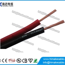 Chine Fil/câble électrique parallèle souple isolé en PVC 300/300V (figure 8 câble) fabricant
