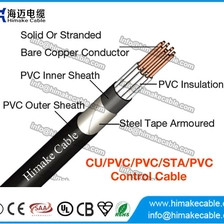 China PVC geïsoleerd staal Tape Armored bedieningskabel 450/750V 0.6/1KV fabrikant