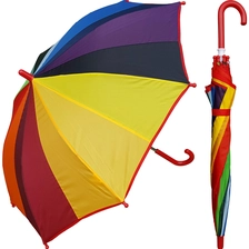 ประเทศจีน 15 นิ้วสีรุ้งพลาสติกจับโปรโมชั่นร่มสีเด็ก ผู้ผลิต