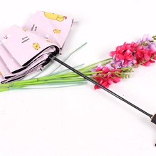 China 2020 Hot sale high quality custom pongee fabric 3fold umbrella promotional rain umbrella manual open pink Hersteller