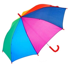 China Chinesische Fabrik Großhandel 38 "8K bunten Regenbogen gerade Regenschirm für Kinder Hersteller