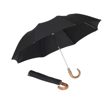 China Commercial 25 inch10 ribs Portable Auto Open Close Large Umbrella Automatic 3 Black Fold Umbrella manufacturer