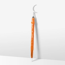 중국 Disposable automatic colorful Moon Handle Straight POE transparent Clear Umbrella 제조업체