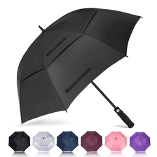 중국 Double Layer Windproof Auto Open Golf umbrella 제조업체