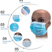 الصين FDA  CE Disposable Face Mask - 3Ply Masks with Comfortable Earloop الصانع