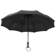 China Fashion Classic Design 23 inch* 10 ribs Automatic 3 Folding 10Rib Waterproof Promotional Ladies Folding Umbrella manufacturer