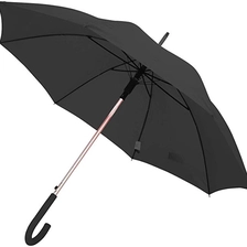 Chine Parapluie de bâton caoutchouté de poignée de poignée caoutchoutée en aluminium ouverte de haute qualité fabricant