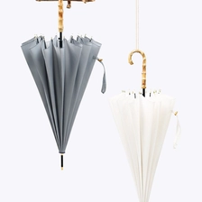 중국 High Quality Windproof Umbrella with Bamboo Handle Umbrella Custom Logo Design Print Umbrella 제조업체