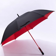 중국 LOTUS Stock Fiberglass Automatic Golf Double-layer Umbrella Oversize Straight Umbrella for Advertising Umbrella 제조업체