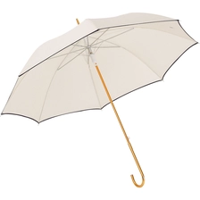 China Lotus 2022 Solid Color Straight Lady Automatic Summer Umbrella fabrikant