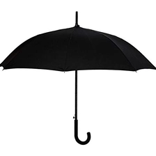 China LotusUmbrella Auto Open 100% Polyester Straight Umbrella with Rubber Coated Plastic Handle manufacturer