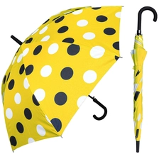China Runde Punkte Printwerbung Promotion Straight Umbrella Hersteller