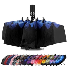 Chine Parapluie inversé compact de qualité supérieure résistant au vent de voyage automatique fabricant